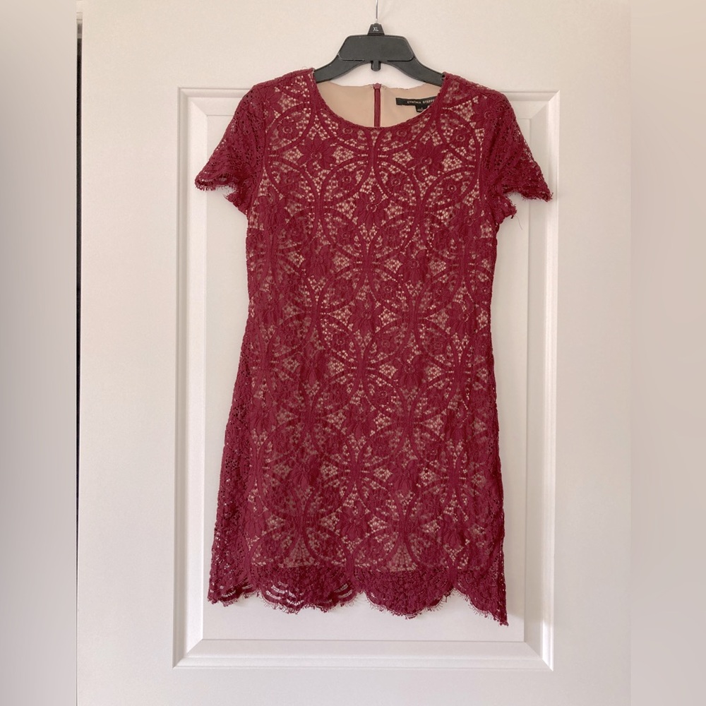 Cynthia Steffe lace overlay dress